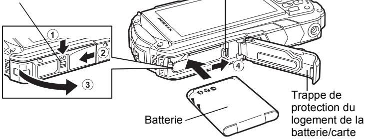PENTAX OPTIO WG-2 GPS - Installation de la batterie - 1