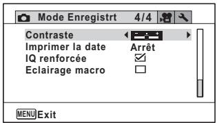 PENTAX OPTIO WG-2 GPS - Menu [Mode Enregistrt] - 4