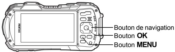 PENTAX OPTIO WG-2 GPS - Réglage de la langue d'affichage - 1