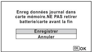 PENTAX OPTIO WG-2 GPS - Sauvegarder un journal enregistré - 2