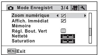 PENTAX OPTIO WG-2 GPS - Menu [Mode Enregistrt] - 3