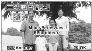PENTAX OPTIO WG-2 GPS - Utilisez le bouton de navigation (◀▶) pour sélectionner 😊 ou 🌐s puis appuyez sur le bouton OK. - 1