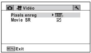 PENTAX OPTIO WG-2 GPS - - Menu [ˌVidéo] - 1