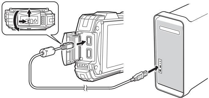 PENTAX OPTIO WG-2 GPS - Connexion de la liaison appareil/ordinateur Macintosh - 1