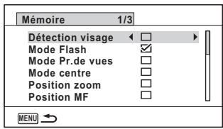 PENTAX OPTIO WG-2 GPS - Sauvegarde des réglages (Mémoire) - 1