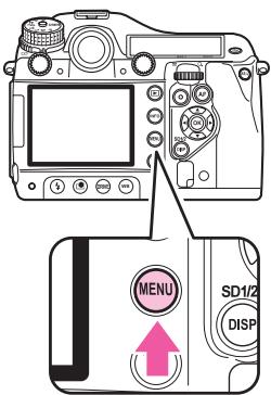 PENTAX 645D - Utilisation des menus - 1