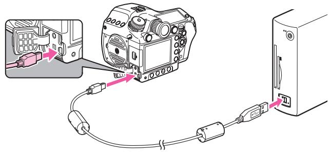PENTAX 645D - Raccordement de votre apparéil photo à un ordinateur - 1