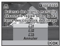 PENTAX 645D - Sauvegarde du réglage de balances des blancs d'une image capturée - 1