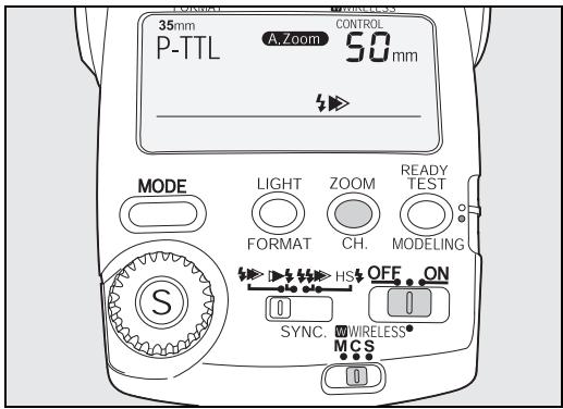 PENTAX AF 360 FGZ - (Préparation du flash monté sur l'appareil) - 1