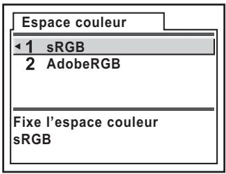 PENTAX K100D SUPER - Réglage de l'espace couleur - 1