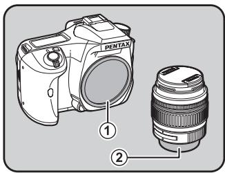 PENTAX K100D SUPER - Fixation de l'objectif - 2