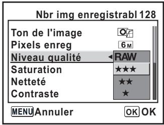 PENTAX K100D SUPER - Appuyez sur le bouton de navigation (▶). - 1