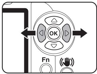 PENTAX K100D SUPER - Appuyez sur le bouton de navigation (◀▶). - 1
