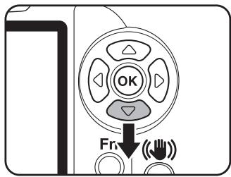 PENTAX K100D SUPER - Appuyez sur le bouton de navigation (▼). - 1