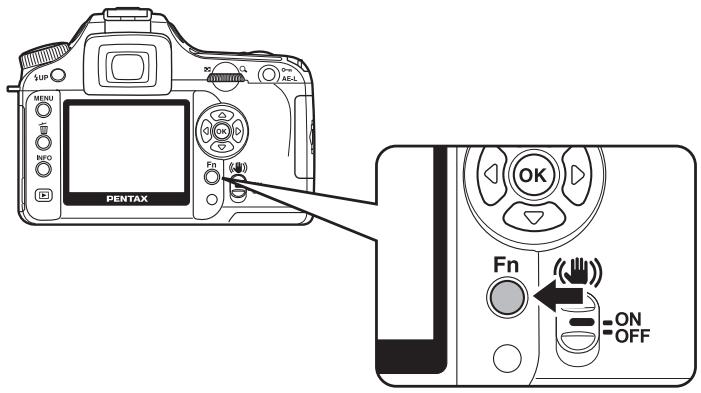 PENTAX K100D SUPER - Utilisation du menu Fn - 1
