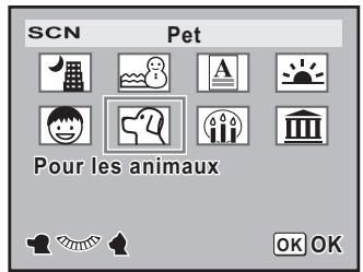 PENTAX K100D SUPER - Utilisez le bouton de navigation (▲▼) pour sélectionner un mode scène. - 1
