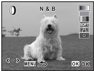 PENTAX K100D SUPER - Appuyez sur le bouton de navigation (◀). - 1