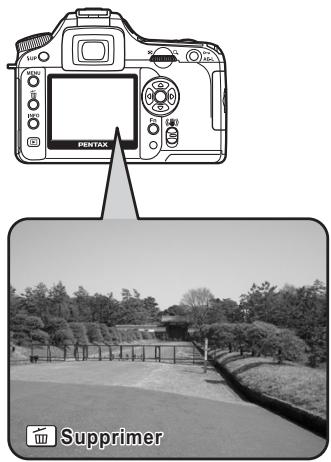 PENTAX K100D SUPER - Affichage des images capturées sur l'écran LCD. - 1