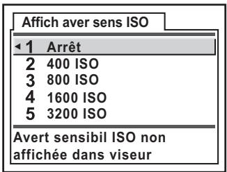 PENTAX K100D SUPER - Avertissement de sensibilité ISO - 1