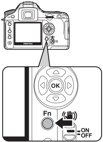 PENTAX K100D SUPER - Appuyez sur le bouton Fn. - 1