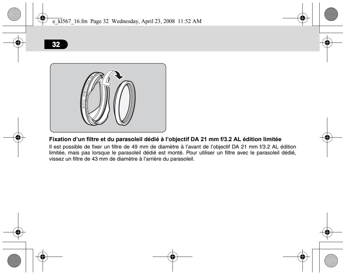 PENTAX OBJECTIFS DA - Fixation du filtre de 30,5 mm à l'objectif DA 40 mm f/2.8 édition limitée - 4