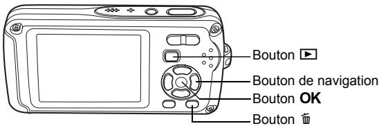 PENTAX OPTIO W30 - Lecture de l'image précédente ou suivante - 1