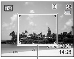 PENTAX OPTIO W30 - Confirmez le sujet et les paramètres de la prise de vue sur l'écran LCD. - 1
