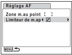 PENTAX OPTIO W30 - Réglage du limiteur de mise au point - 1