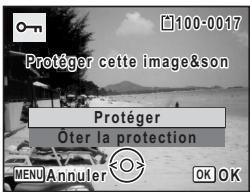 PENTAX OPTIO W30 - Protection des images et des fichiers son contre la suppression (protéger) - 2