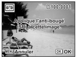 PENTAX OPTIO W60 - Correction des bougés de l'appareil avec Digital SR - 1