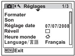 PENTAX OPTIO W60 - Formatage d'une carte mémoire SD - 4