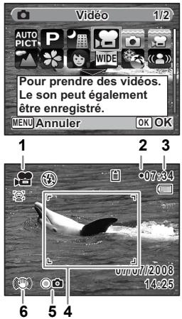 PENTAX OPTIO W60 - Enregistrement d'une séquence vidéo - 1