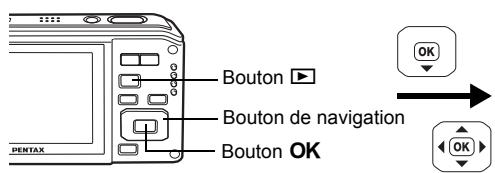 PENTAX OPTIO W60 - Protection de l'ensemble des images/des fichiers son - 5