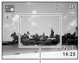 PENTAX OPTIO W60 - Confirmez le sujet et les paramètres de la prise de vue sur l'écran. - 1