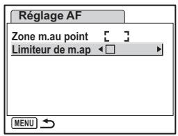 PENTAX OPTIO W60 - Réglage du limiteur de mise au point - 1