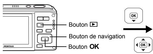 PENTAX OPTIO W60 - Réinitialisation des réglages par défaut (réinitialisation) - 5