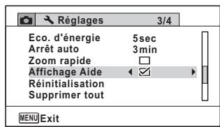 PENTAX OPTIO WG-1,  OPTIO WG3,  WG-10,  WG-3 - Utilisez le bouton de navigation (▶) pour selectionner (Oui) ou □ (Arrêt). - 1