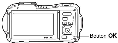 PENTAX OPTIO WG-1,  OPTIO WG3,  WG-10,  WG-3 - Affichage du mode horloge - 1