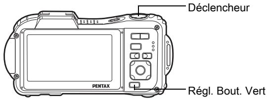 PENTAX OPTIO WG-1,  OPTIO WG3,  WG-10,  WG-3 - Prise de vue en mode simple (mode vert) - 1