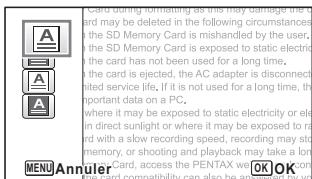 PENTAX OPTIO WG-1,  OPTIO WG3,  WG-10,  WG-3 - Prise de vue de texte (mode texte) - 2