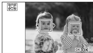 PENTAX OPTIO WG-1,  OPTIO WG3,  WG-10,  WG-3 - Traitement des images pour réduire les visages - 2