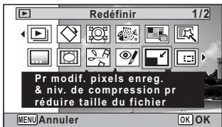 PENTAX OPTIO WG3,  OPTIO WG3-GPS - Modification de la taille d'image (Redéfinir) - 2