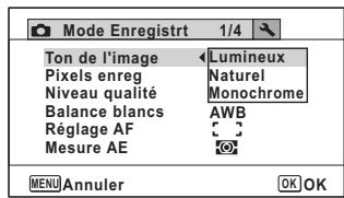 PENTAX OPTIO WG3,  OPTIO WG3-GPS - Réglage du ton de l'image - 1