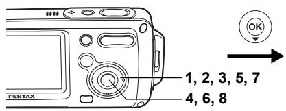 PENTAX OPTIO WP - Protection de l'ensemble des images/des fichiers son - 5