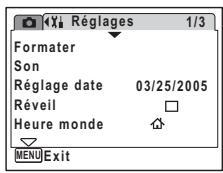 PENTAX OPTIO WP - Réglage de la luminosité de l'écran LCD - 3
