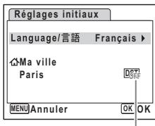 PENTAX OPTIO WP - Réglage de la langue d'affichage - 2