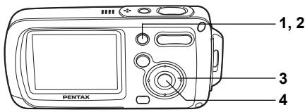 PENTAX OPTIO WP - Suppression des images et des fichiers son sélectionnés (à partir de l'affichage neuf images) - 4