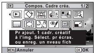 PENTAX W90 - Ajout d'un cadre créatif (compos. Cadre créé.) - 2