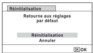 PENTAX W90 - Réinitialisation des réglages par défaut (réinitialisation) - 1