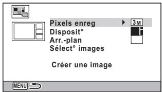 PENTAX W90 - Accédez au mode et appuyez sur le bouton de navigation (). - 2